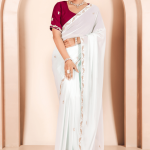 Romantic Blue Georgette Saree