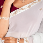 Romantic Blue Georgette Saree