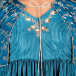 Peacock Blue Koti-Gown