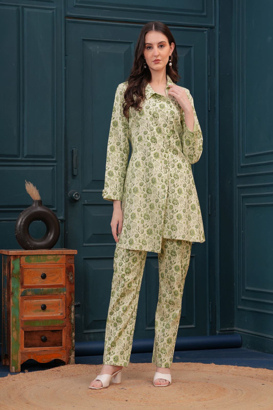 Serene Sage Blazer Set