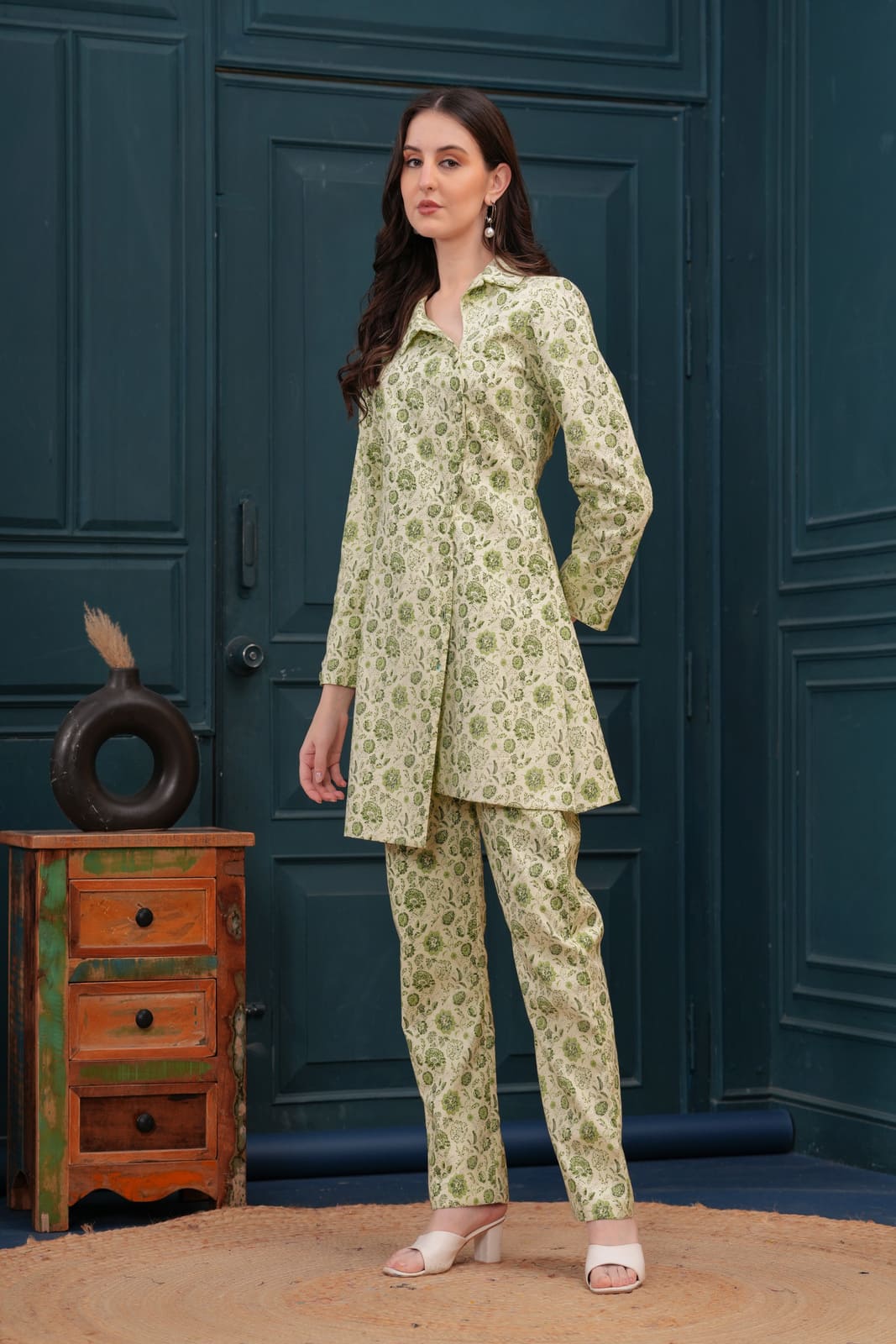 Serene Sage Blazer Set