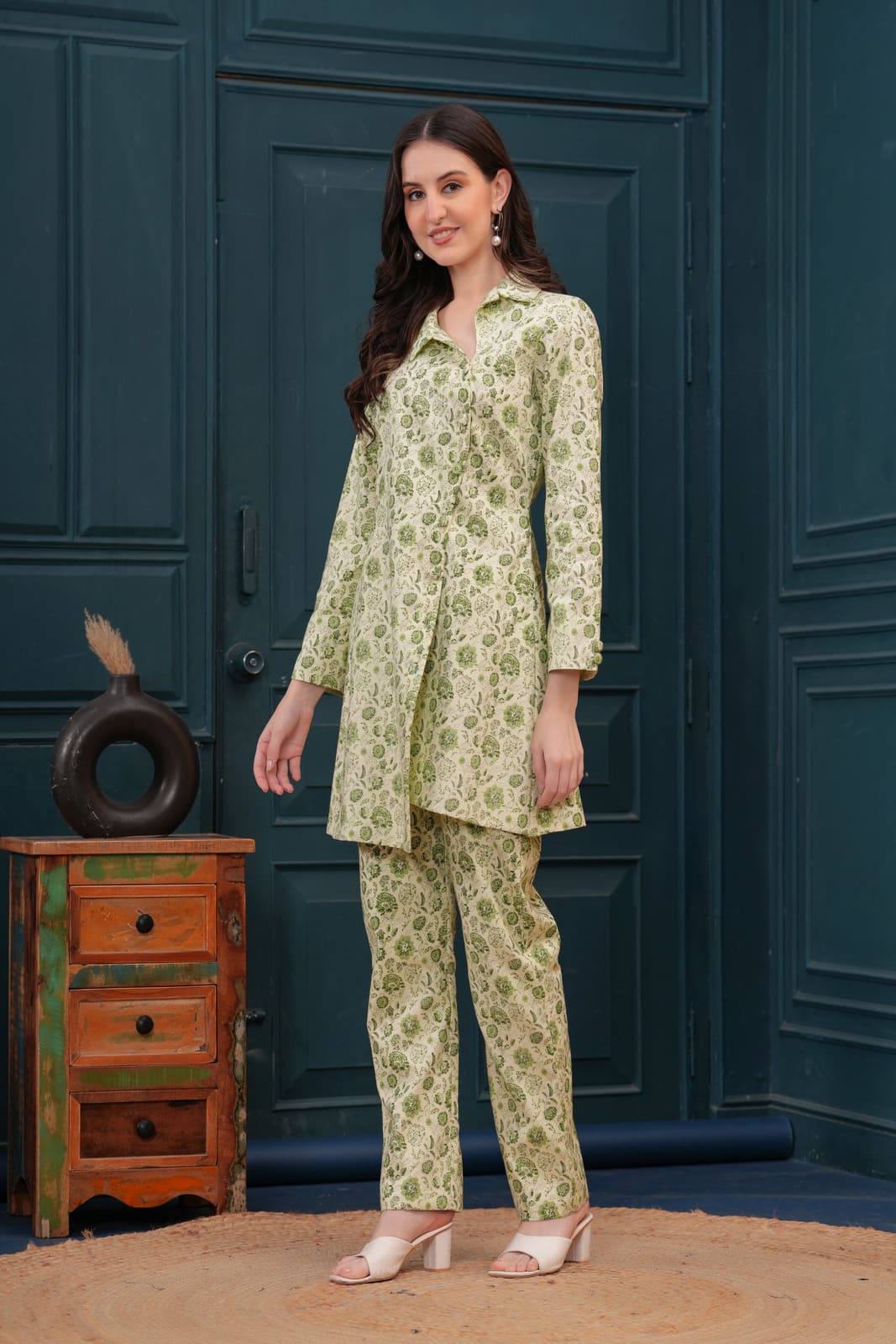 Serene Sage Blazer Set