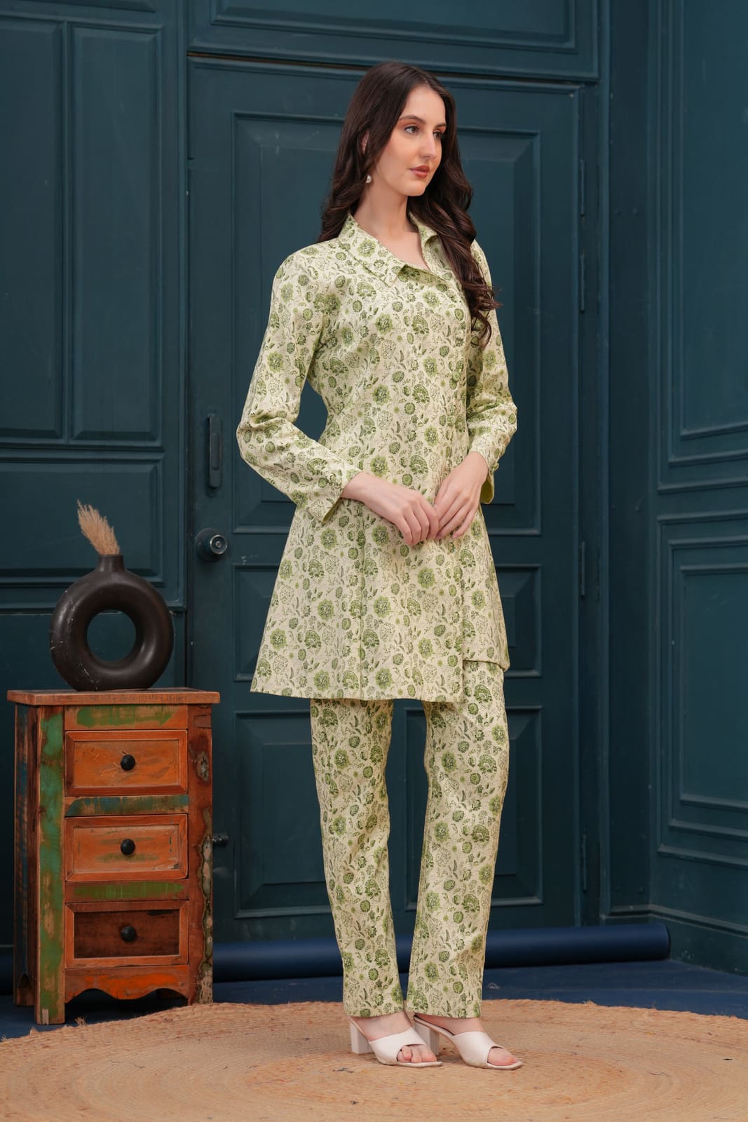 Serene Sage Blazer Set