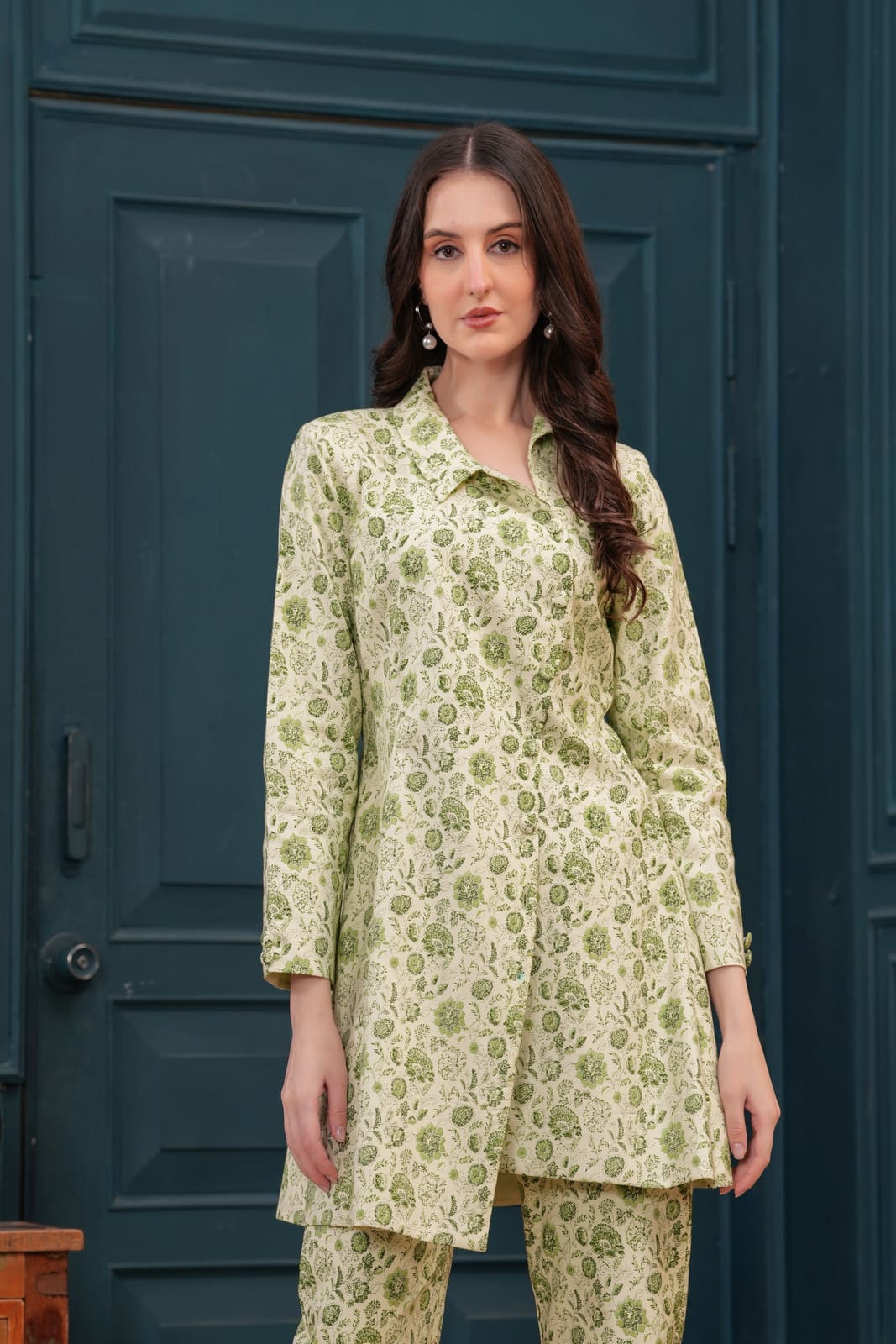 Serene Sage Blazer Set