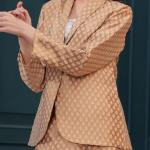 Gold Banarasi Executive Blazer Set