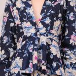 Blue Floral Blazer Babe Set