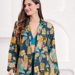 Teal Tropical Babe Blazer Set