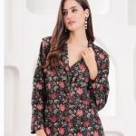 Black Red Executive Blazer Set