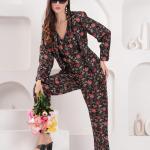 Black Red Executive Blazer Set