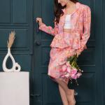 Pink Floral Blazer Babe Set