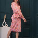 Pink Floral Blazer Babe Set