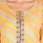 Yellow Leheriya Kurti