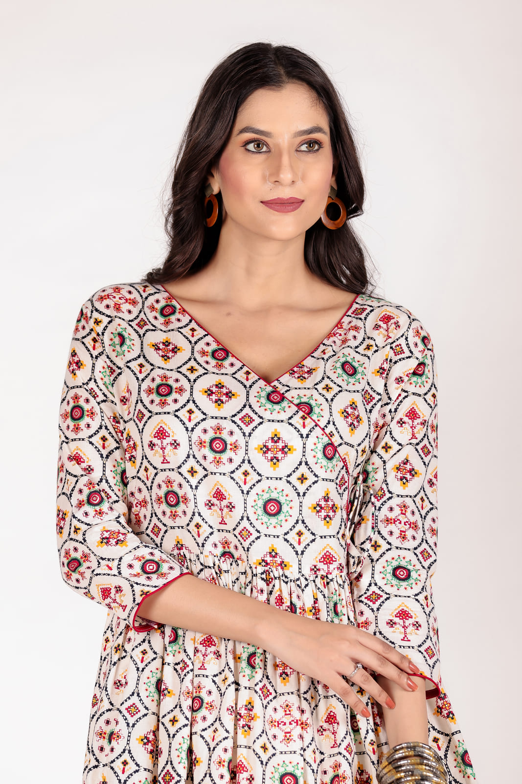 Multicolor Angrakha Co-Ord Set