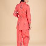 Peach Cotton Co-ord Set