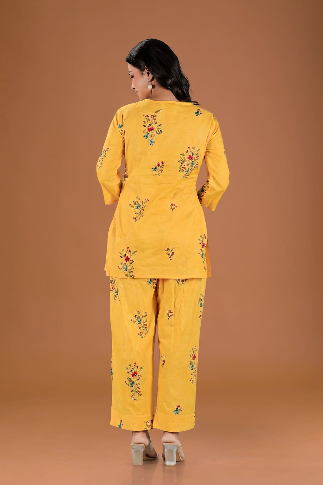 Yellow Cotton Co-ord Set