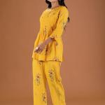 Yellow Cotton Co-ord Set
