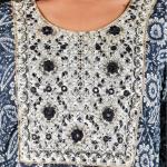 Indigo Floral Embroidered Kurta Set