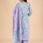 Lavender Blue Ombre Kurta Set