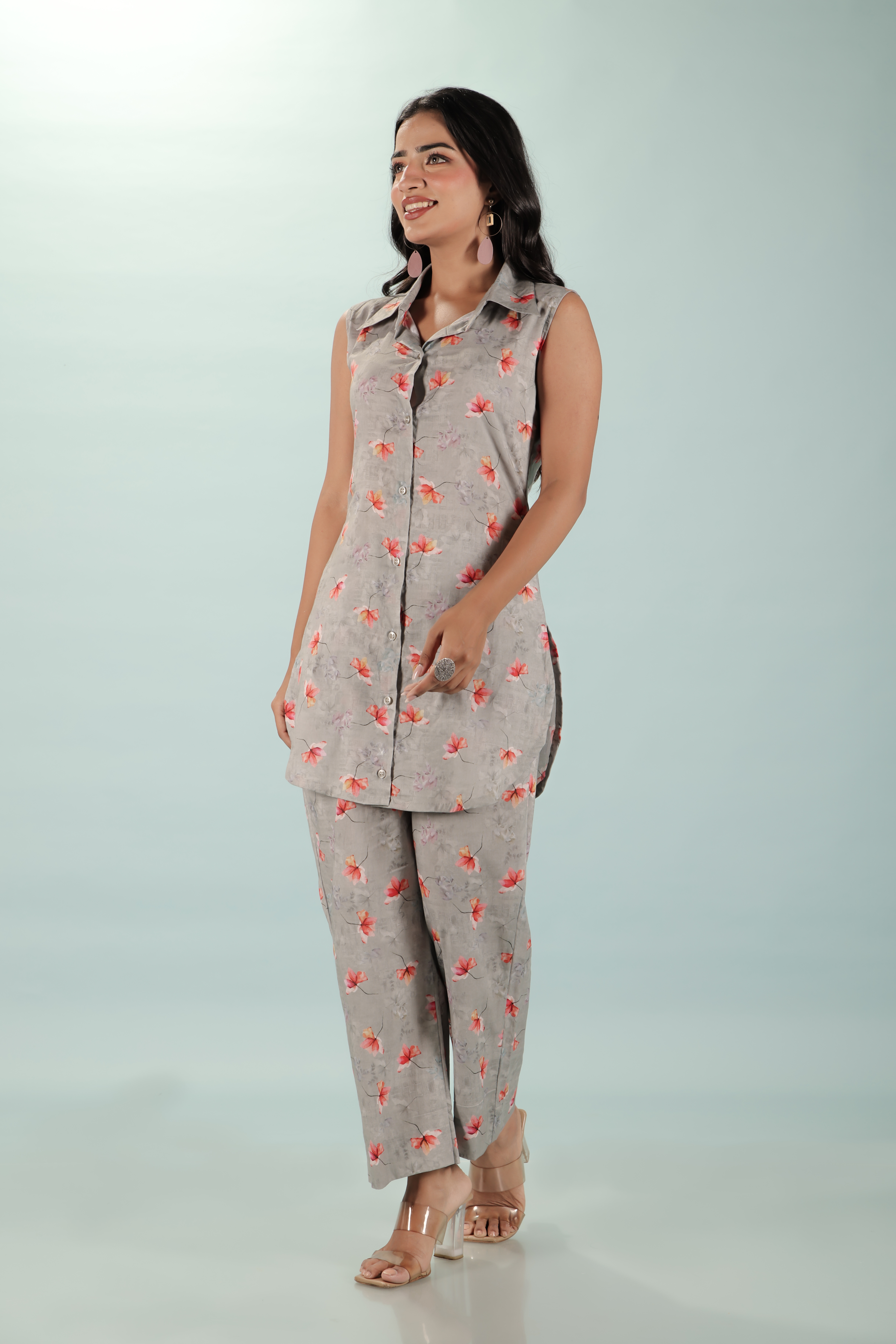 Ashy Cotton Co-ord Set