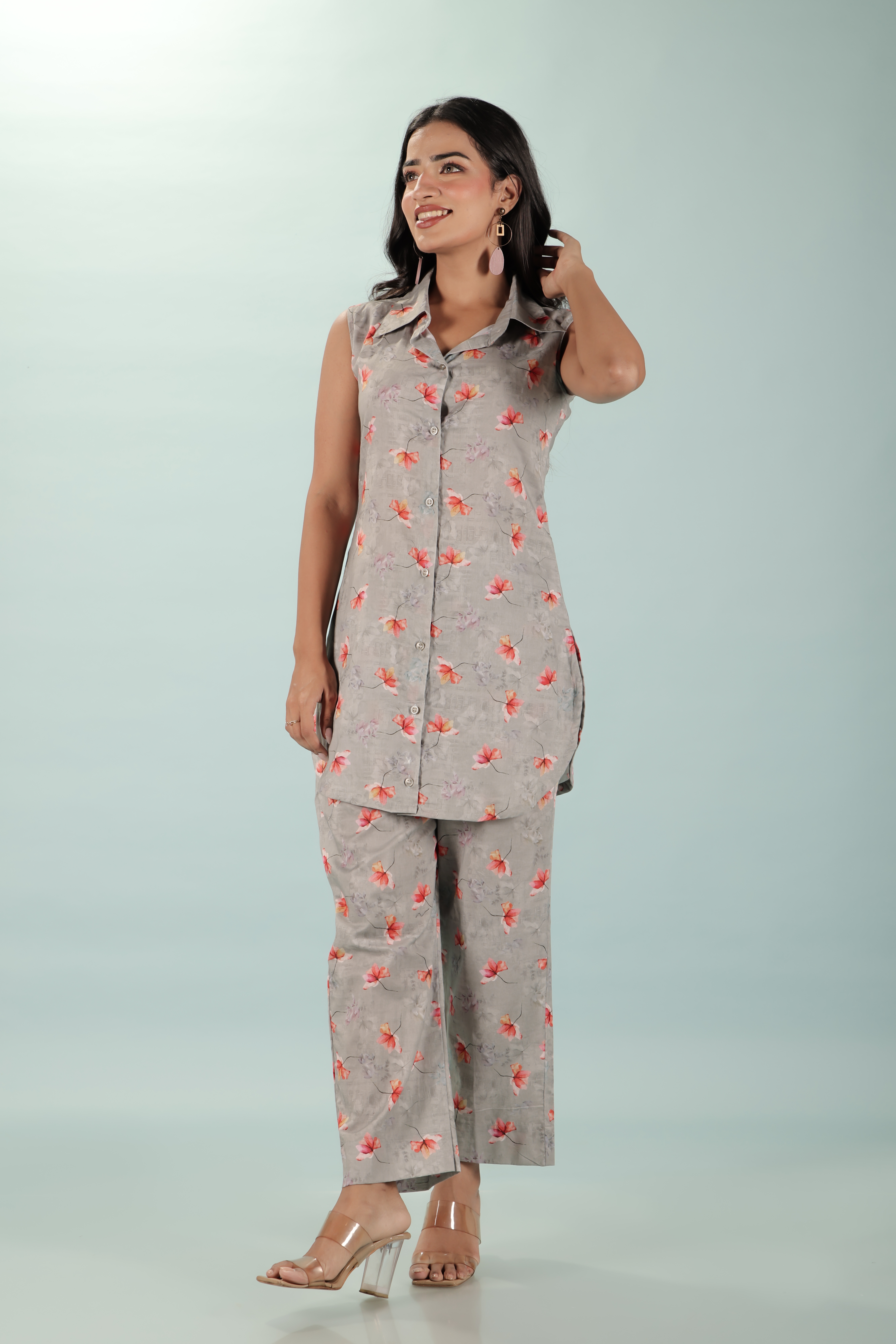 Ashy Cotton Co-ord Set