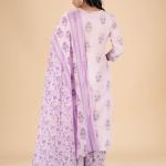 Lavender Floral Kurta Set