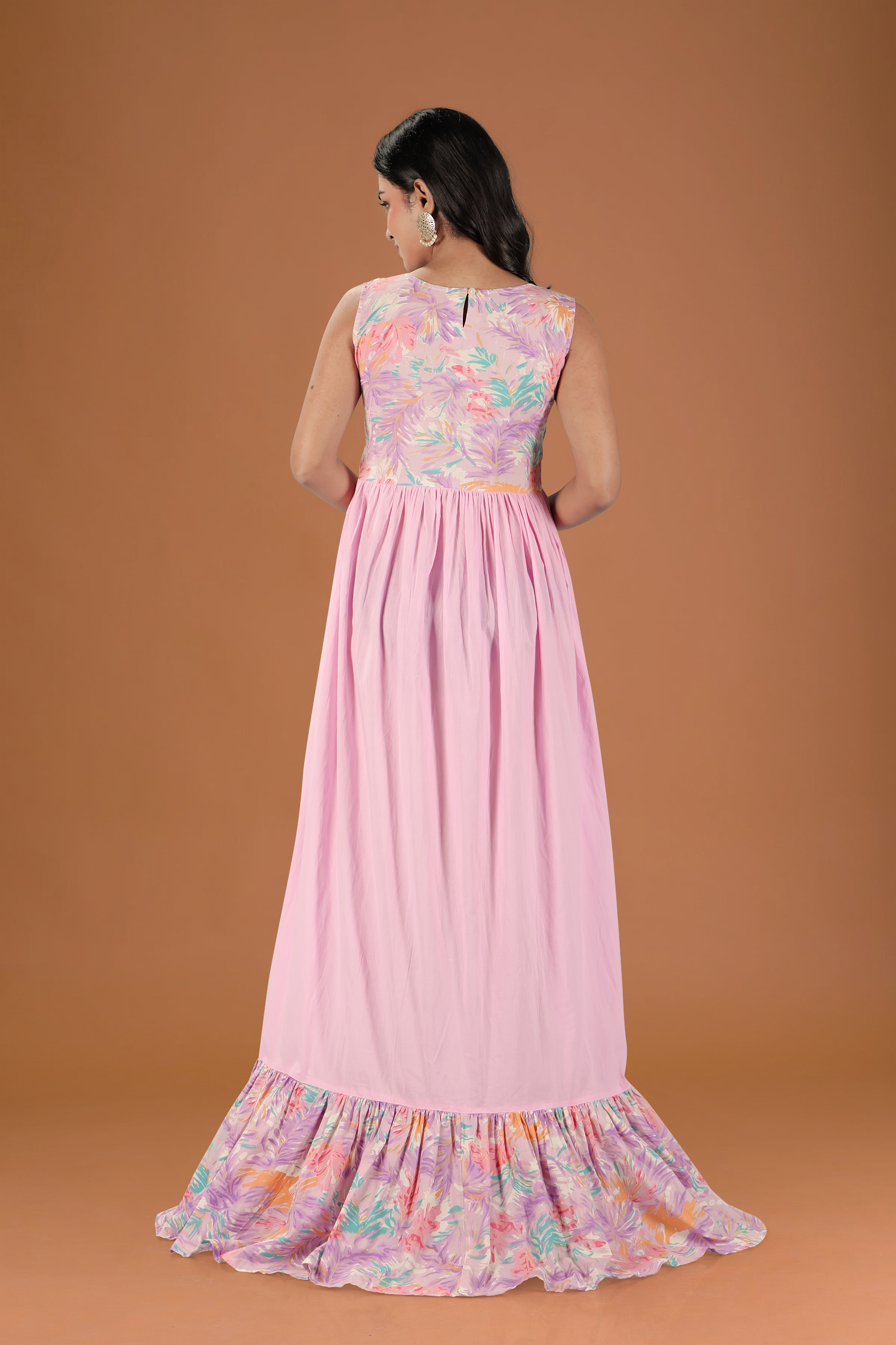 Pink Garden Maxi Dress