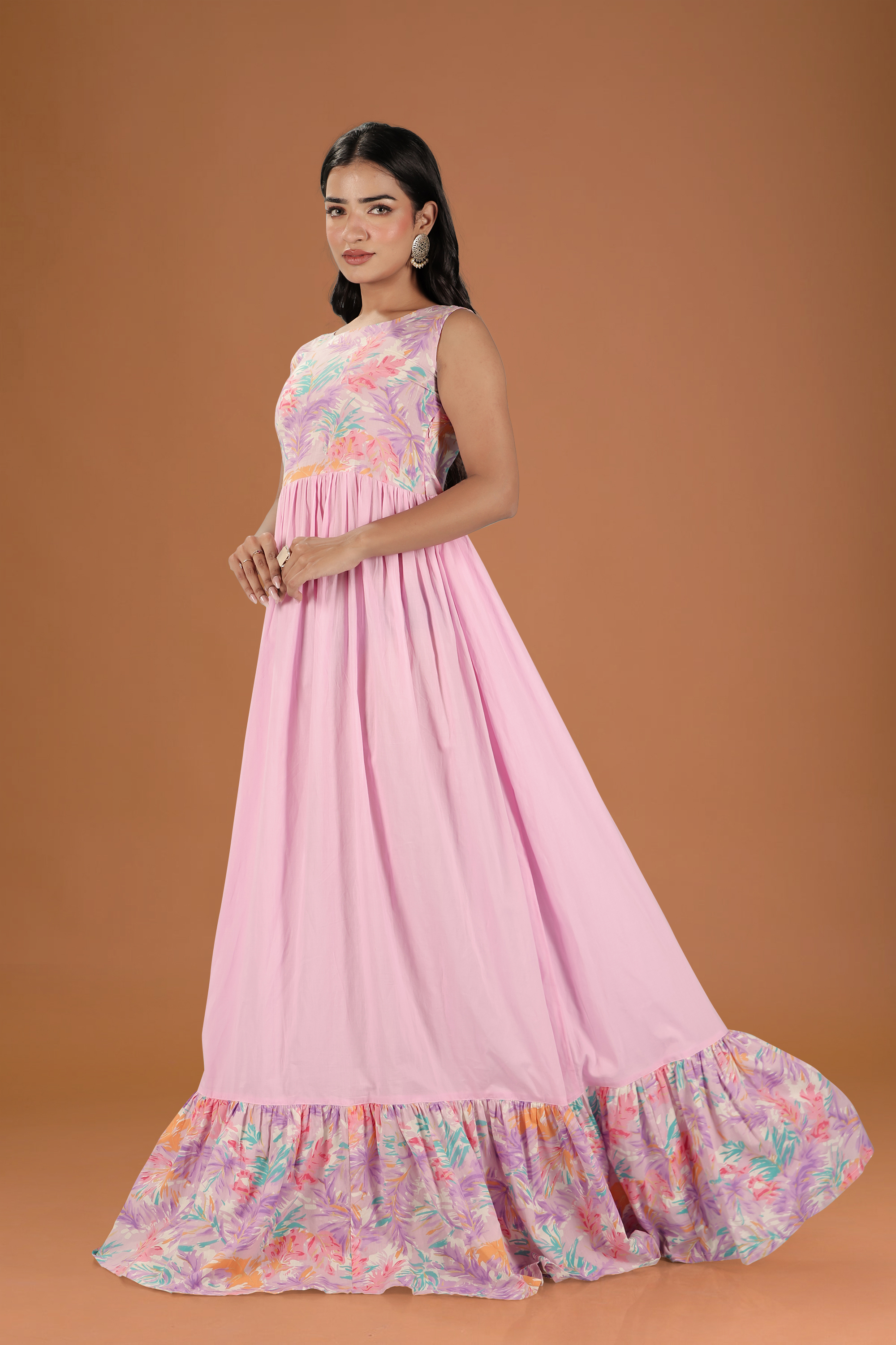 Pink Garden Maxi Dress