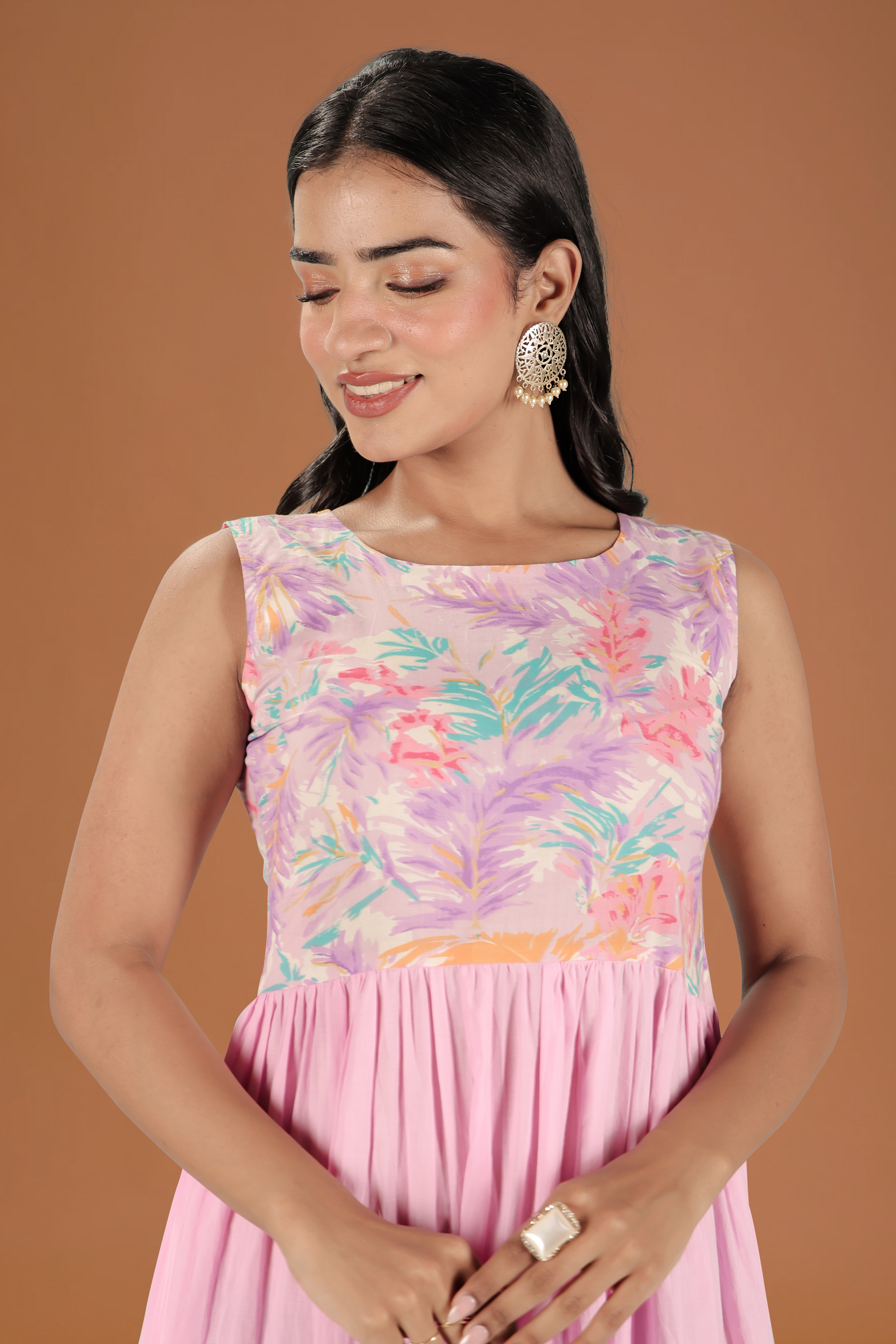 Pink Garden Maxi Dress