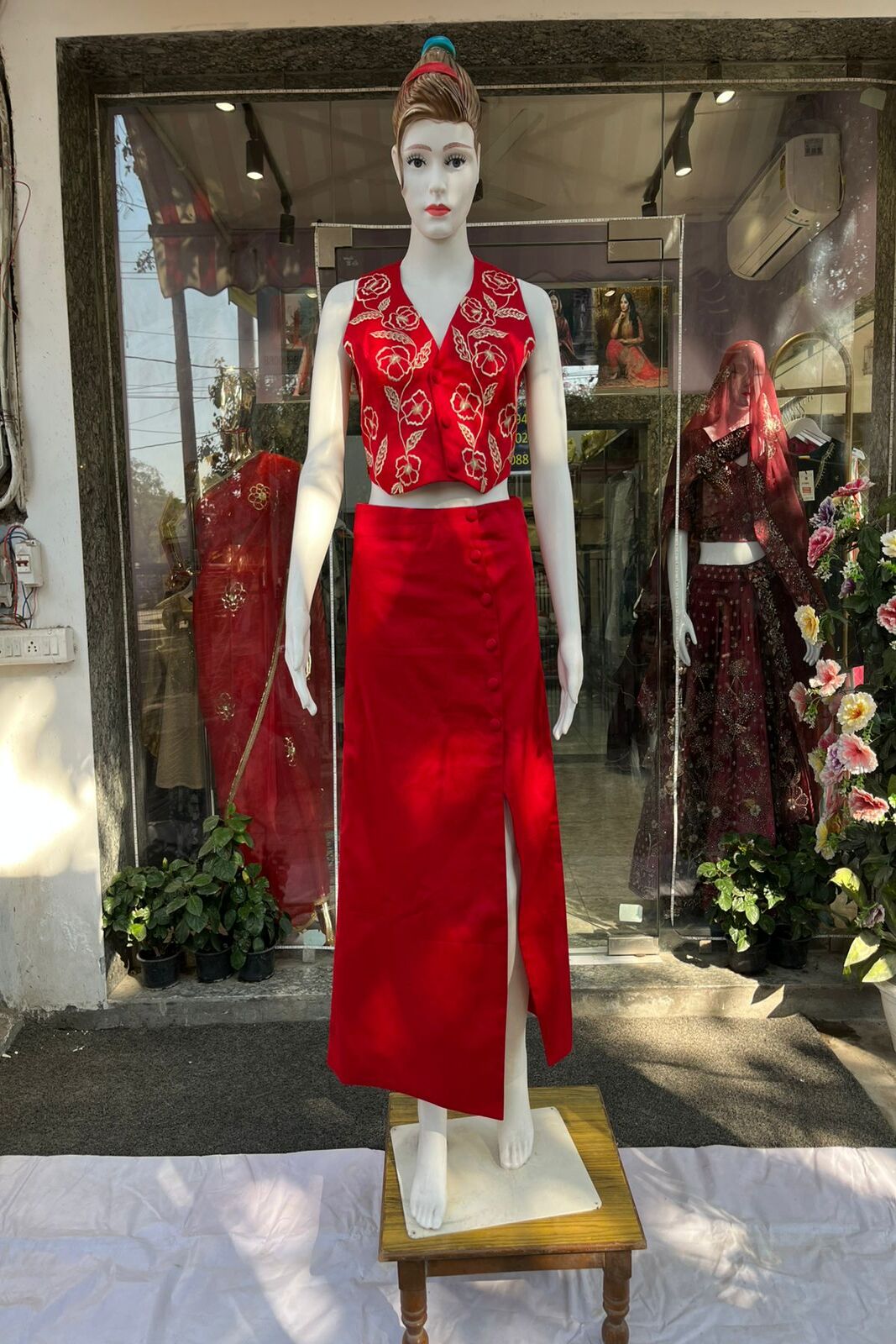 Sunset Mermaid Skirt Co-ord Set