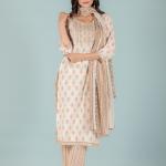 Ivory Yellow Ethnic Embroidered Kurta Set