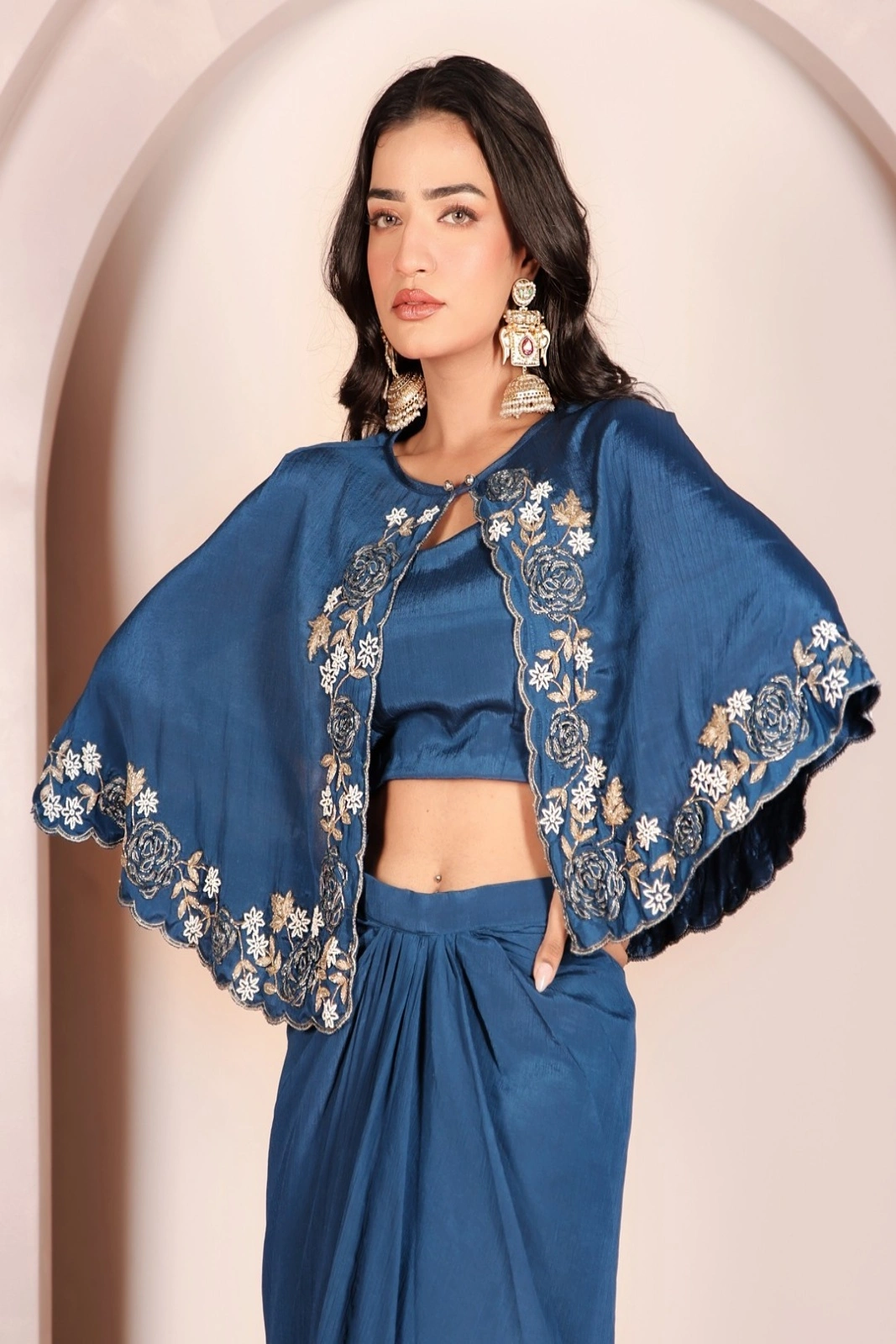 Midnight Bloom Drape Set