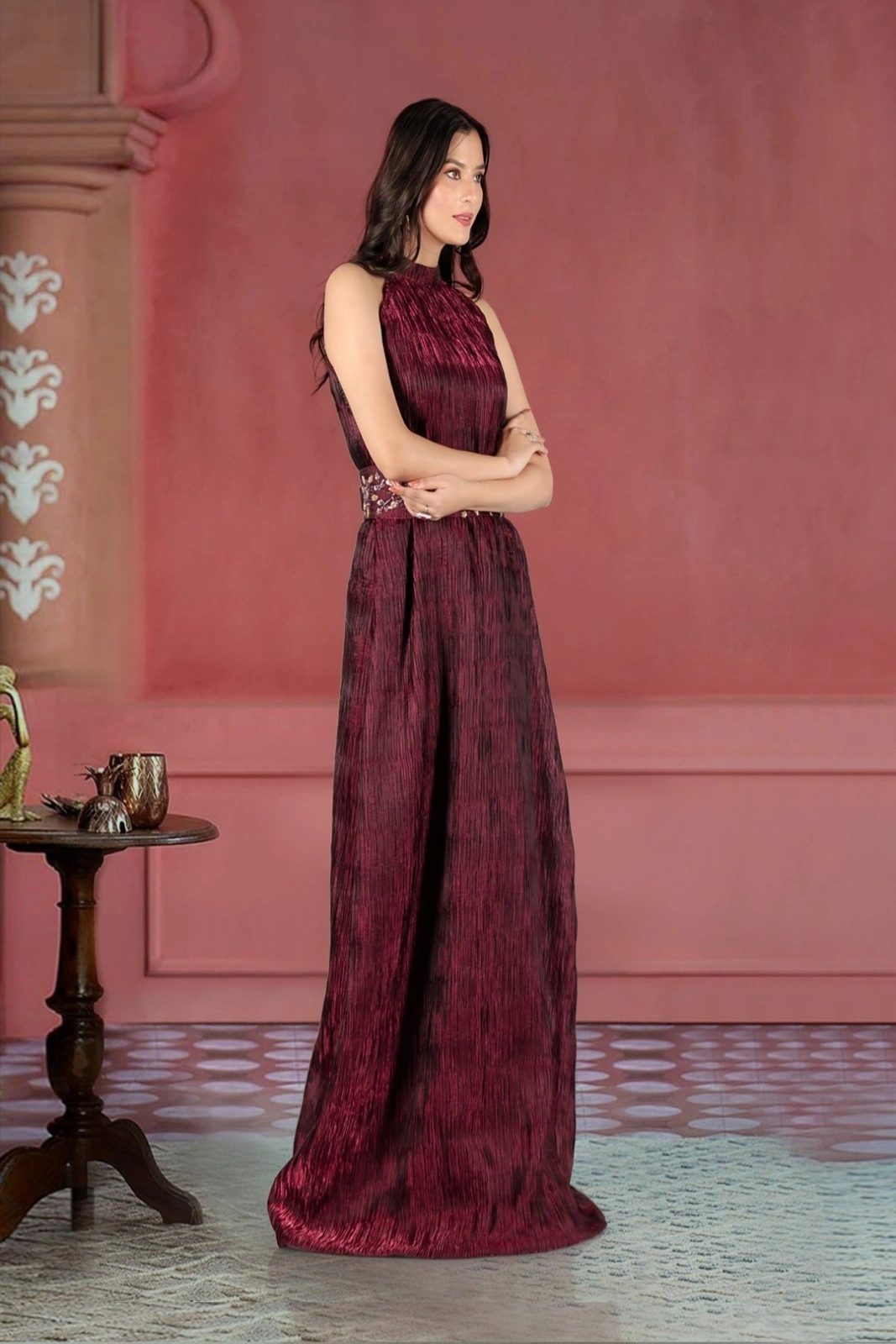 Wine Crush Evening Gown