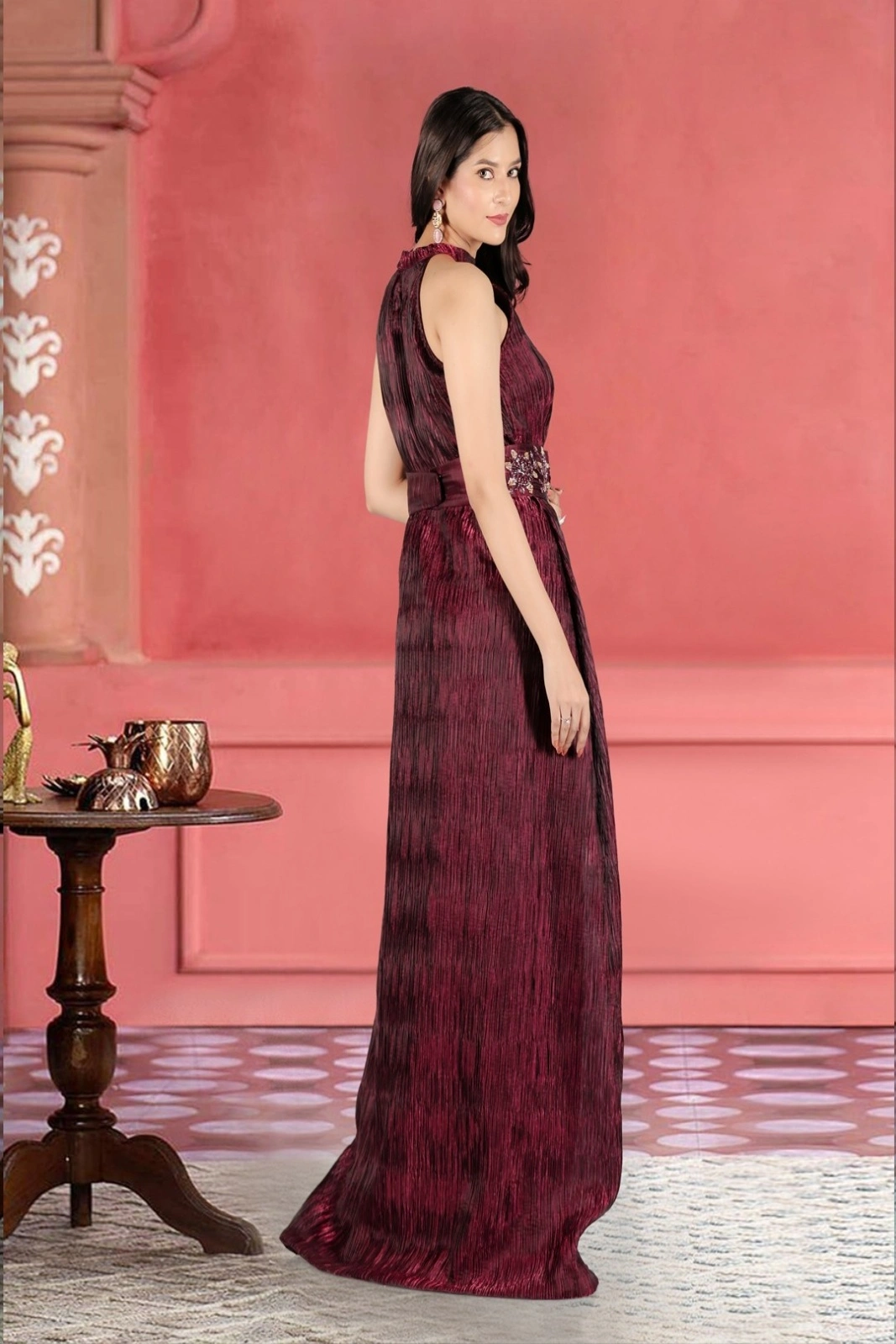 Wine Crush Evening Gown