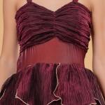Plum Wine Tiered Statement Gown