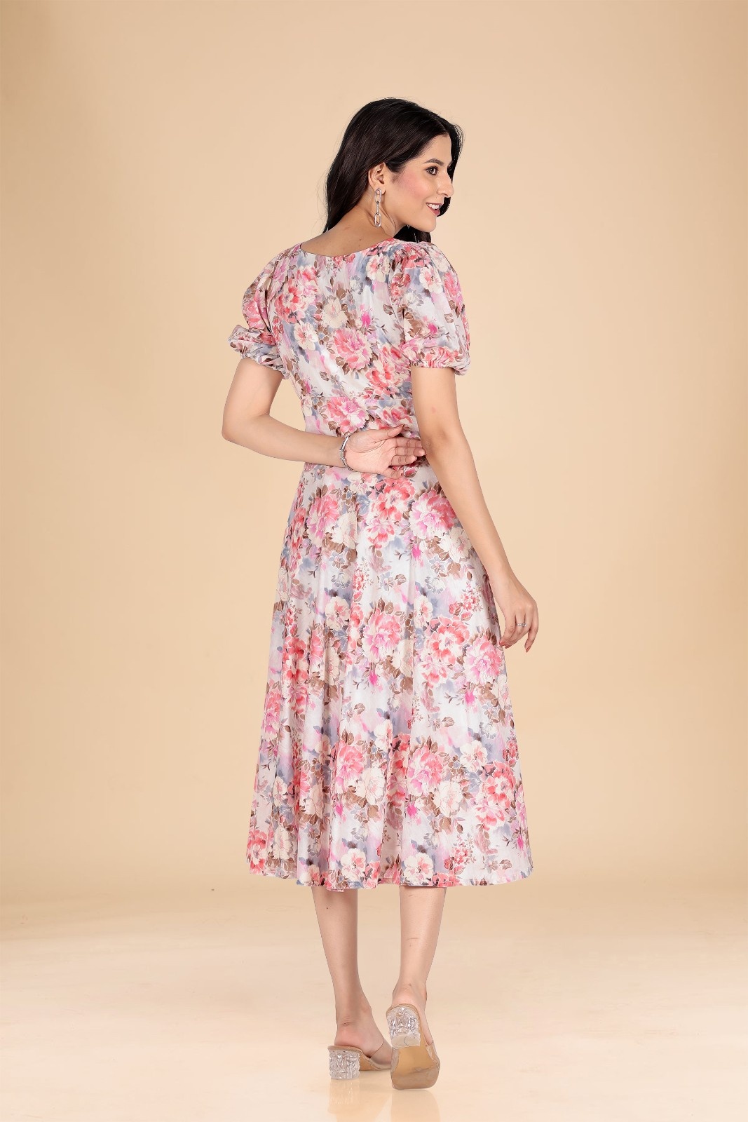 Blush Bloom Fit & Flare Dress