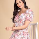 Blush Bloom Fit & Flare Dress